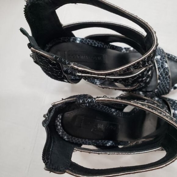 BCBGMaxAzria Freeda Cutout Studded Sandals Size 7.5 B - Picture 8 of 14